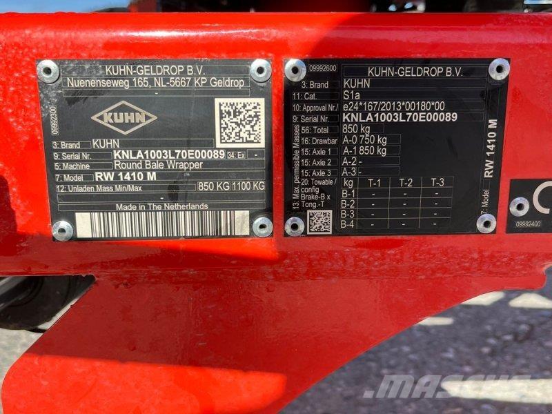Kuhn RW 1410M Vyniojimo padargai