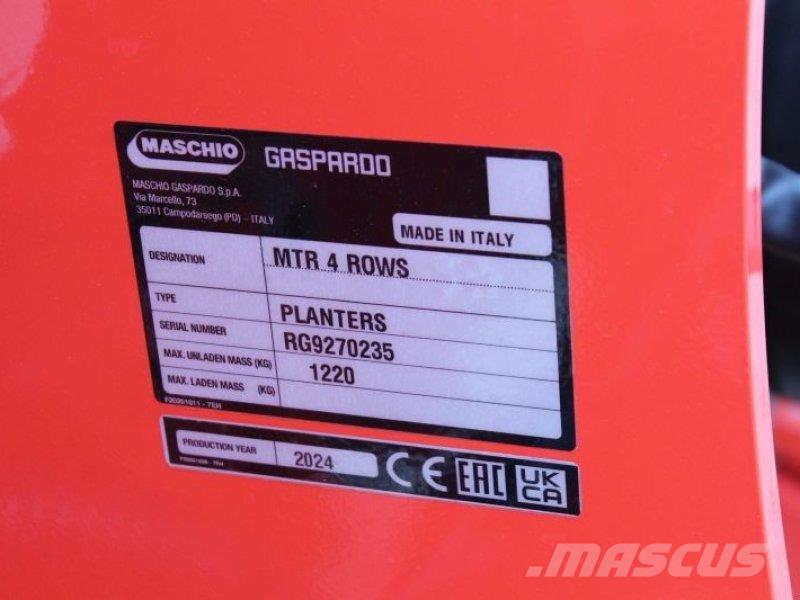 Maschio MTR 4 Kita sėjamoji technika ir jų priedai
