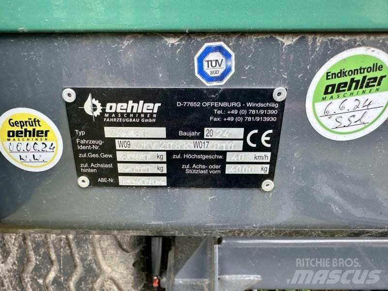 Oehler ZDK 80 Savivartės priekabos