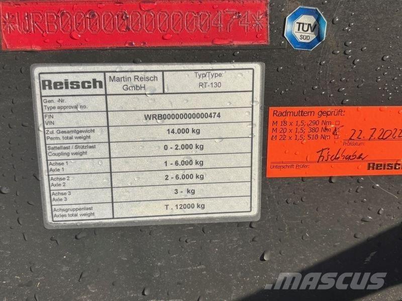 Reisch RT 130 Savivartės priekabos