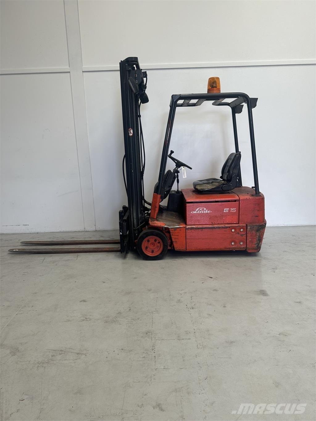 Linde E 15 Elektriniai šakiniai krautuvai