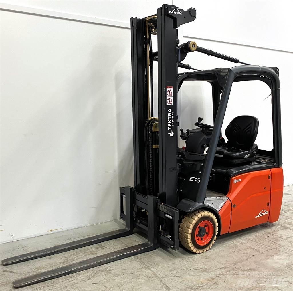 Linde E 16 C-01 Elektriniai šakiniai krautuvai