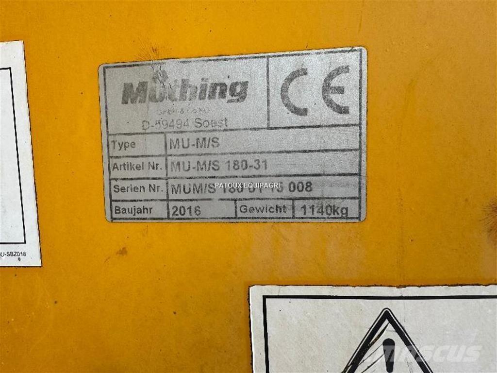 Müthing MU/MS-180 Varomosios akėčios ir žemės frezos