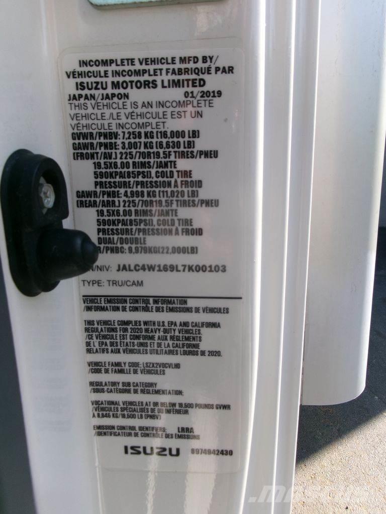 Isuzu NPRHD Platformos/ Pakrovimas iš šono