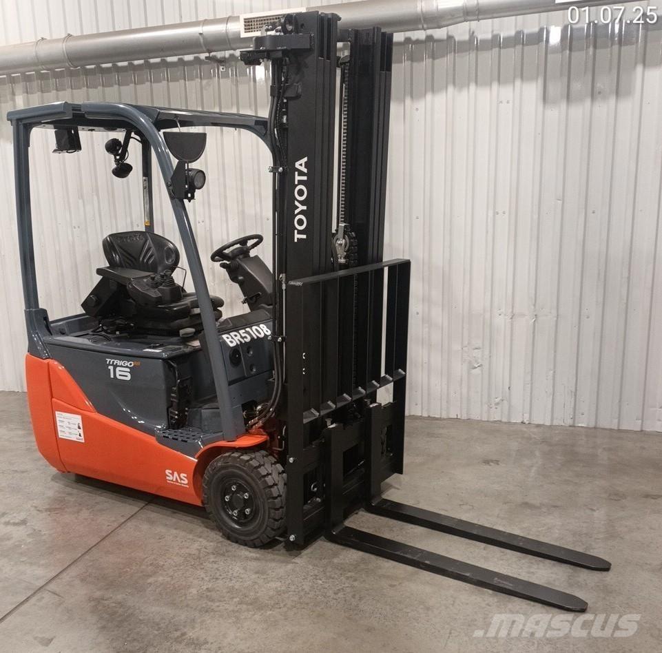 Toyota 8FBE16T Elektriniai šakiniai krautuvai