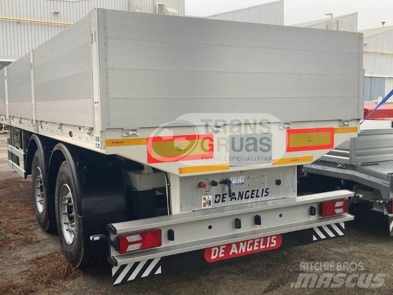 De Angelis 2S370 Bortinių sunkvežimių priekabos su nuleidžiamais bortais