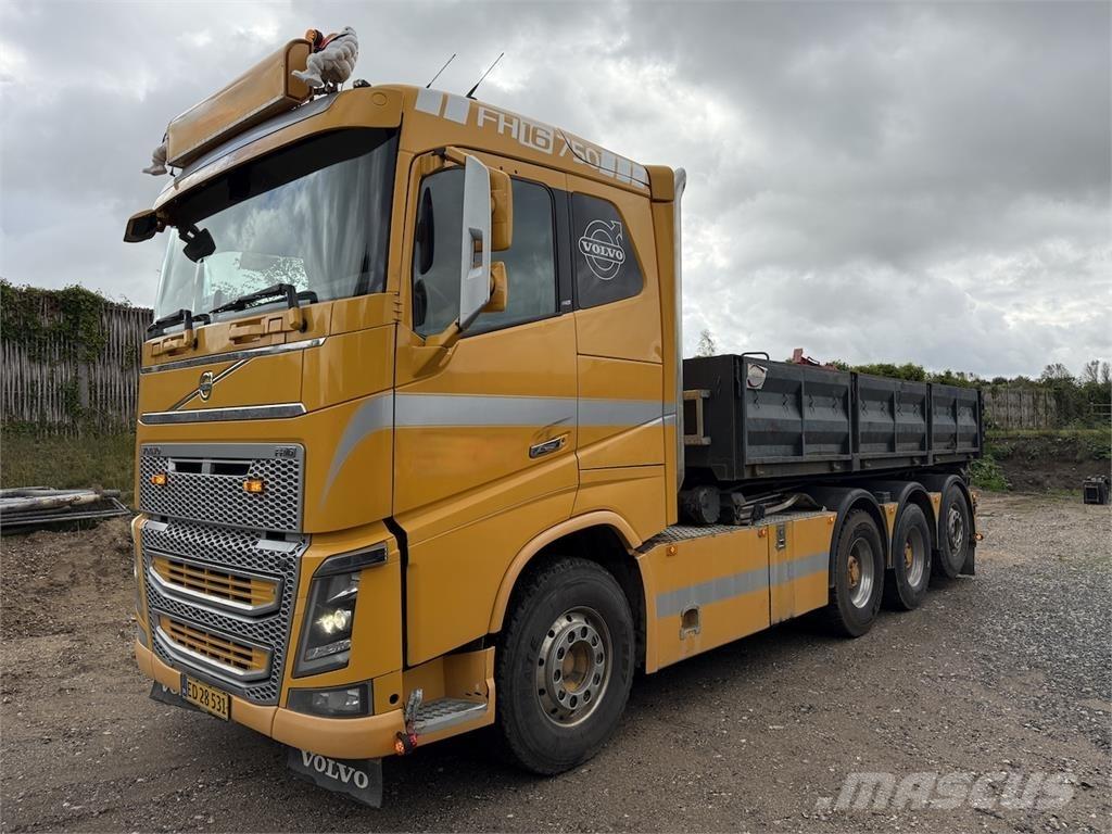Volvo FH16 750hk Savivarčiai su kabeliniu keltuvu