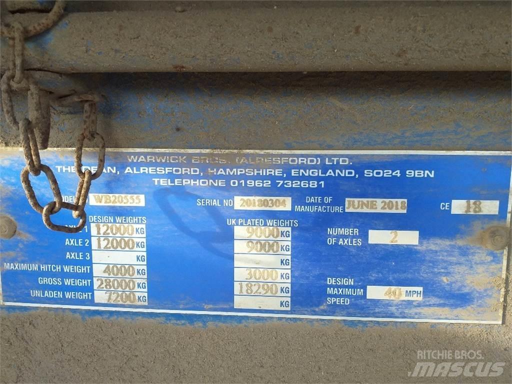  WARWICK 20 TONNE Kitos priekabos