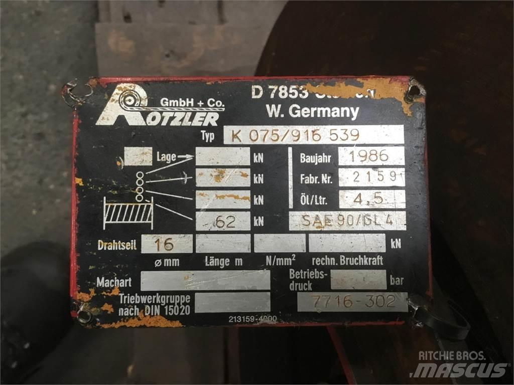 Faun RTF 30 winch Kranų dalys ir įranga