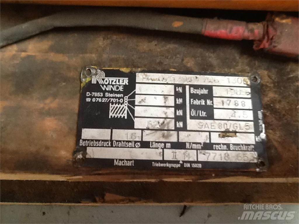 Faun RTF 30 winch Kranų dalys ir įranga