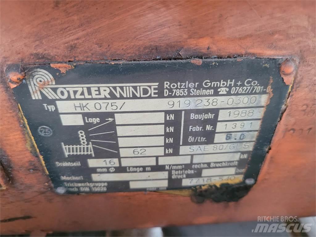 Faun RTF 50 winch Kranų dalys ir įranga