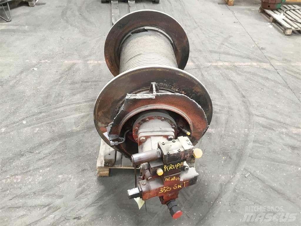 Krupp KMK 8350 winch Kranų dalys ir įranga