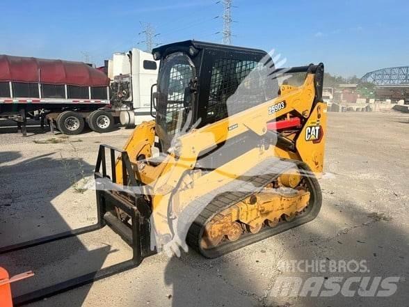 CAT 259D Krautuvai su šoniniu pasukimu