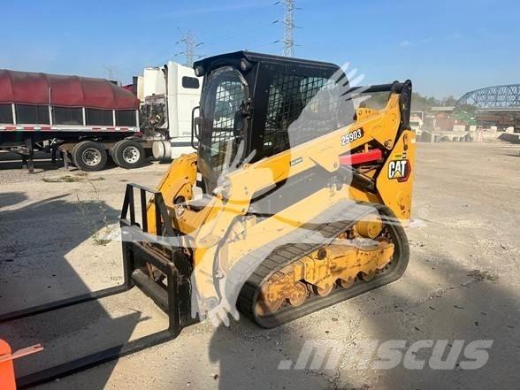 CAT 259D Krautuvai su šoniniu pasukimu