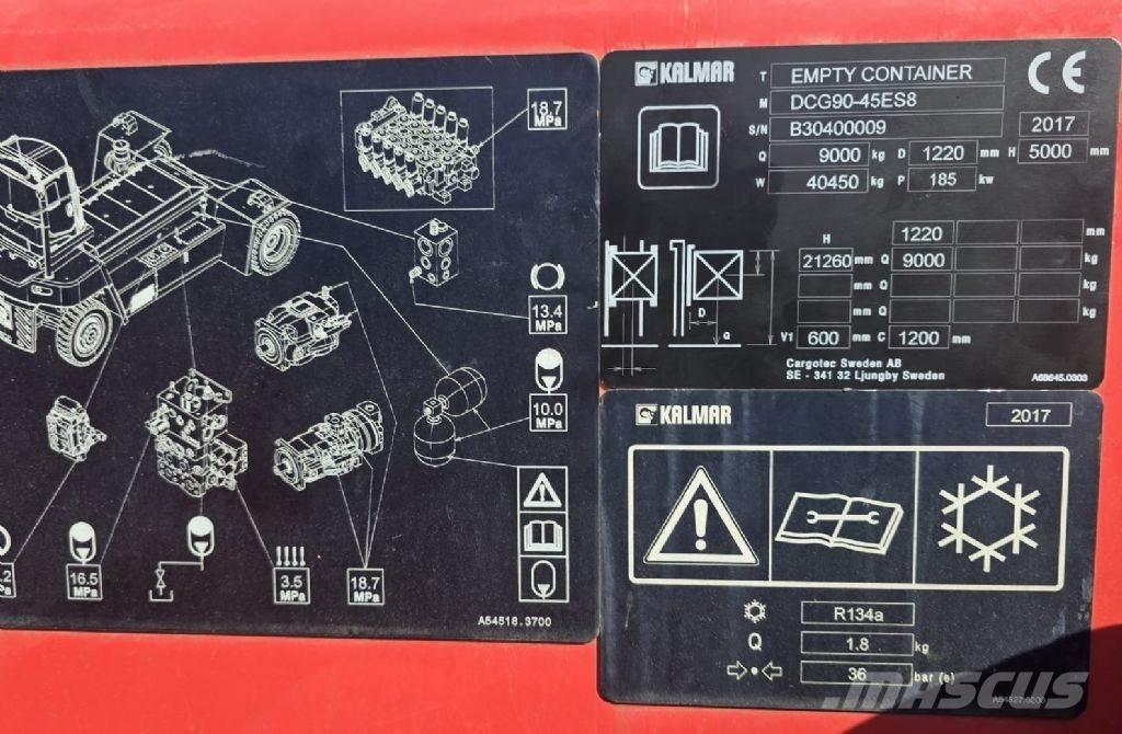 Kalmar DCG90-45ES8 Naudoti konteinerių krautuvai