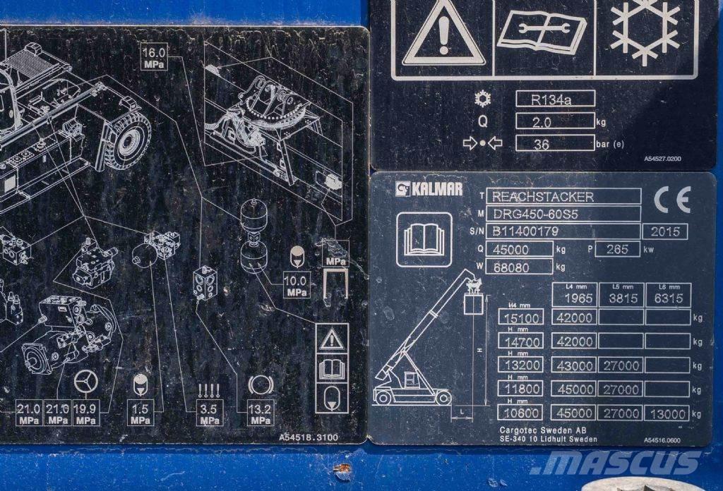Kalmar DRG450-60S5 Konteinerių krautuvai