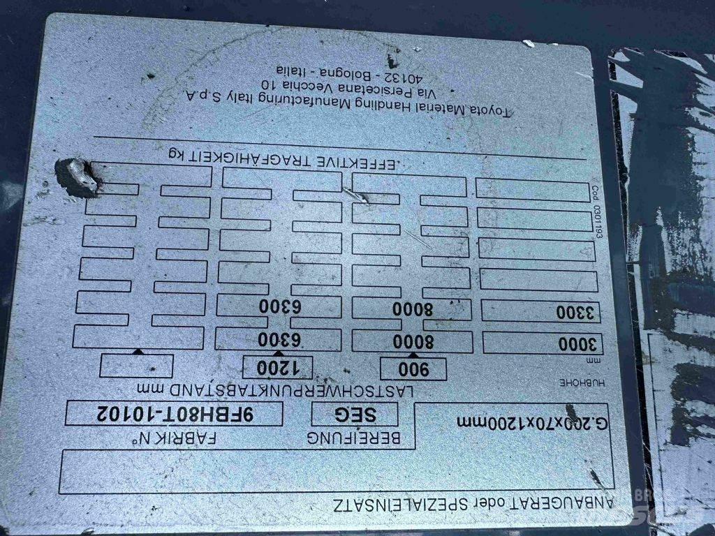 Toyota 9FBH80T Elektriniai šakiniai krautuvai