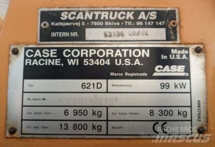 CASE 621D Naudoti ratiniai krautuvai