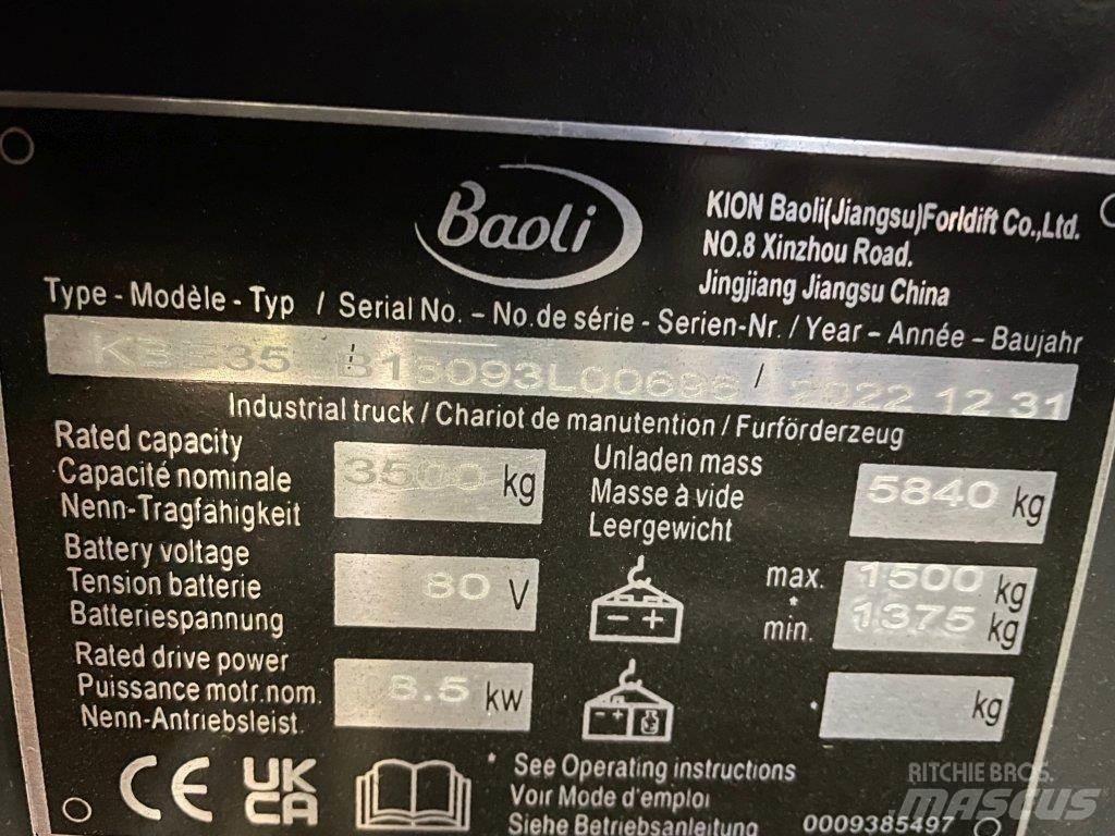 Baoli KBE35 Elektriniai šakiniai krautuvai