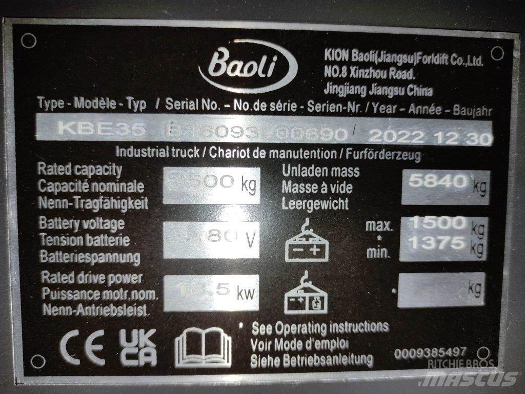 Baoli KBE35 Elektriniai šakiniai krautuvai