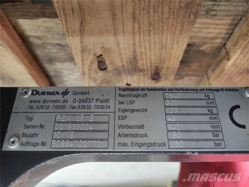 Durwen RZV 25 S Krovimas/Kėlimas - Kita