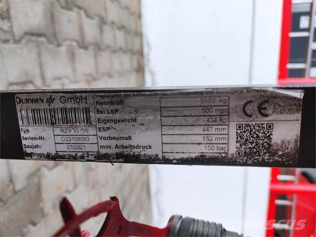Durwen RZV 35 GS Krovimas/Kėlimas - Kita