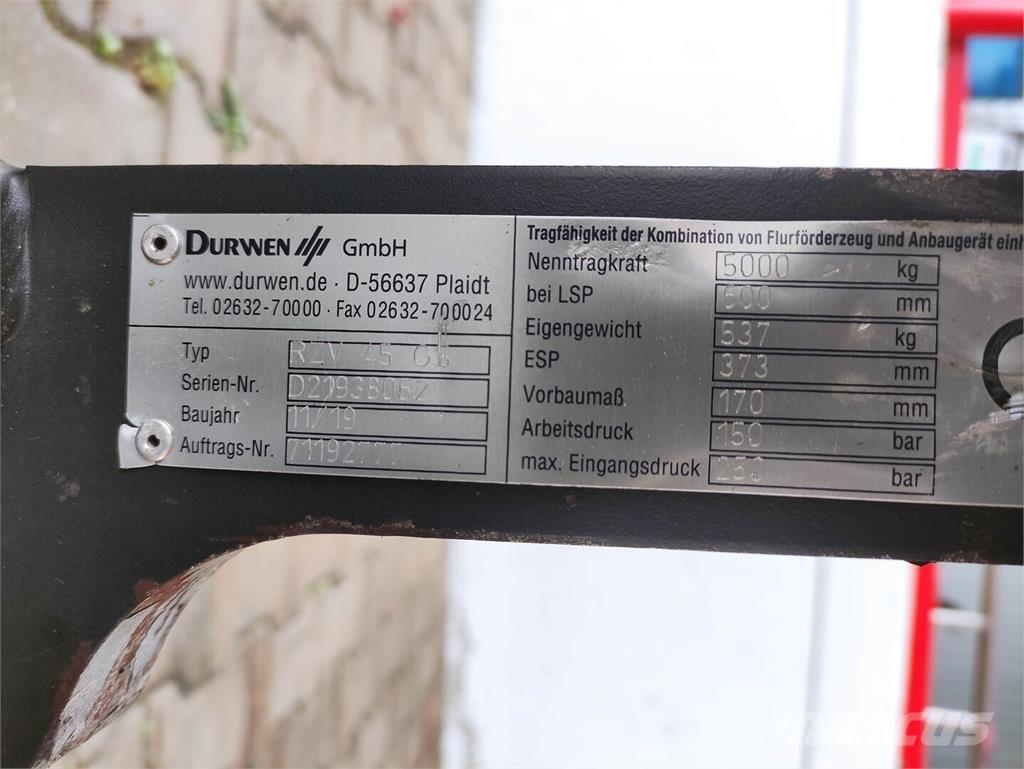Durwen RZV 45 GS Krovimas/Kėlimas - Kita