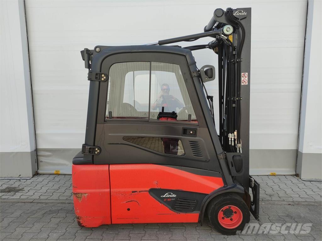 Linde E18L-02-386 Elektriniai šakiniai krautuvai