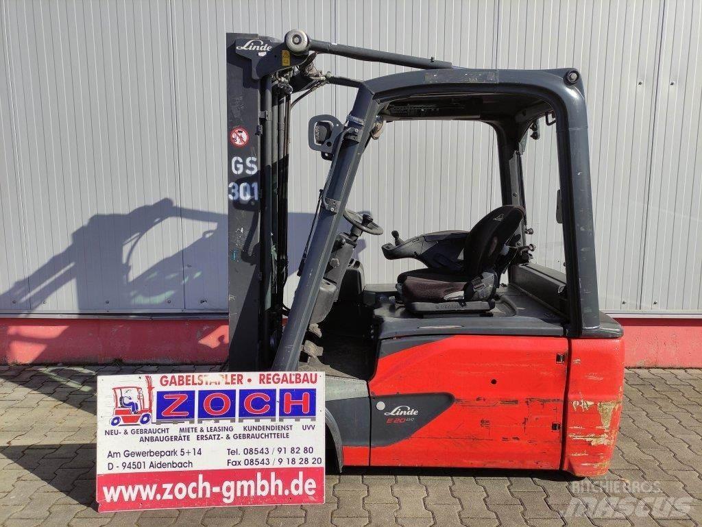 Linde E20L-02-386 Elektriniai šakiniai krautuvai