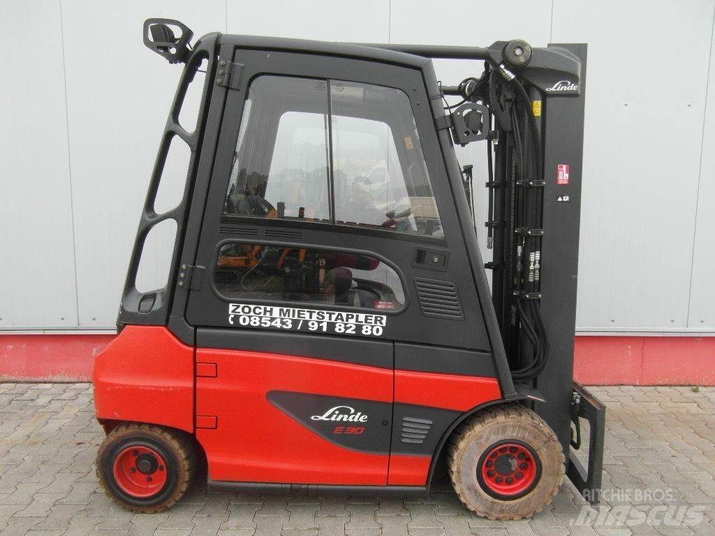 Linde E30-01-387 Elektriniai šakiniai krautuvai