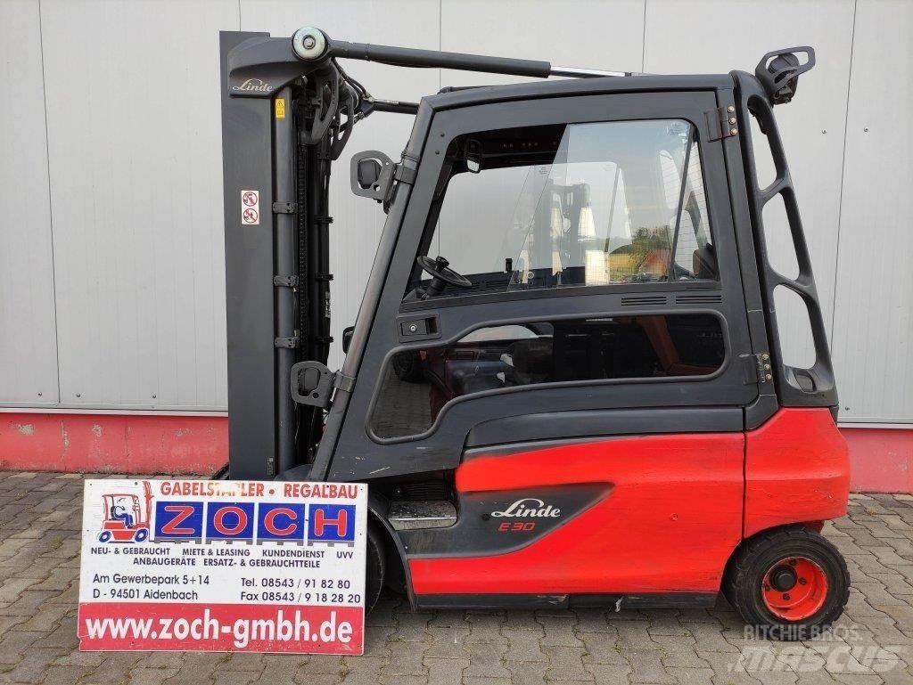 Linde E30L-01-387 Elektriniai šakiniai krautuvai