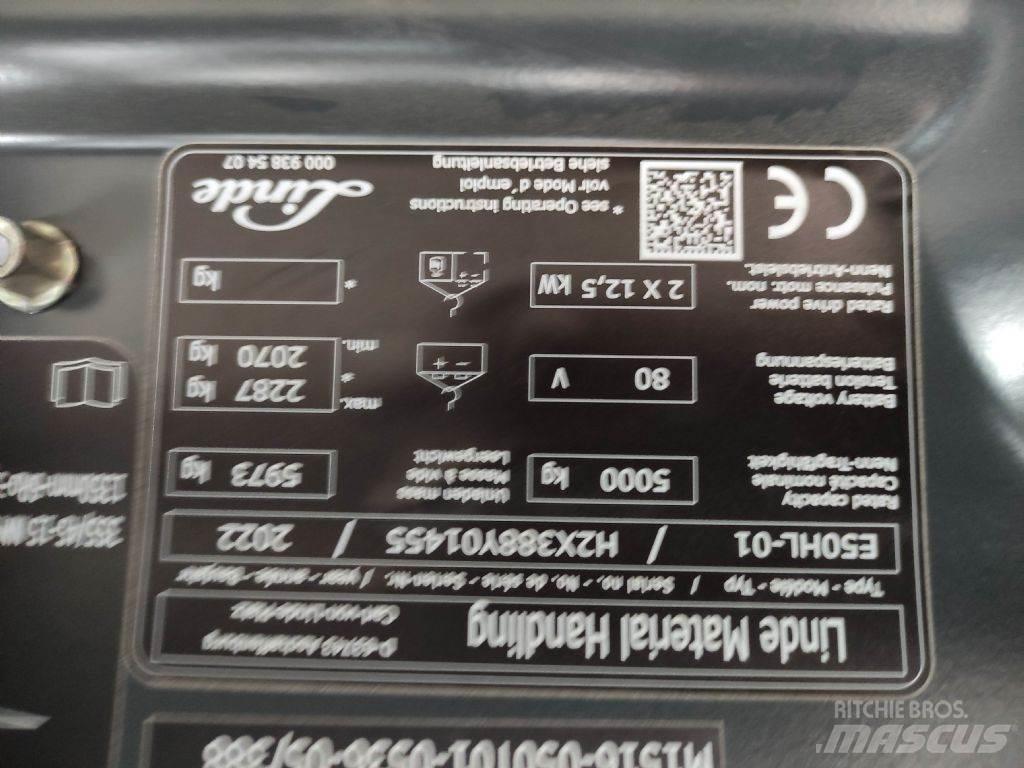 Linde E50HL-01-388 Elektriniai šakiniai krautuvai