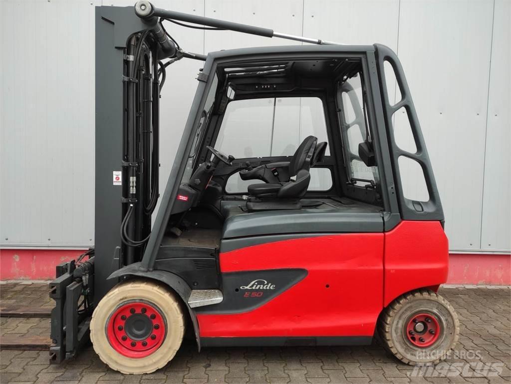 Linde E50HL-01-600 Elektriniai šakiniai krautuvai