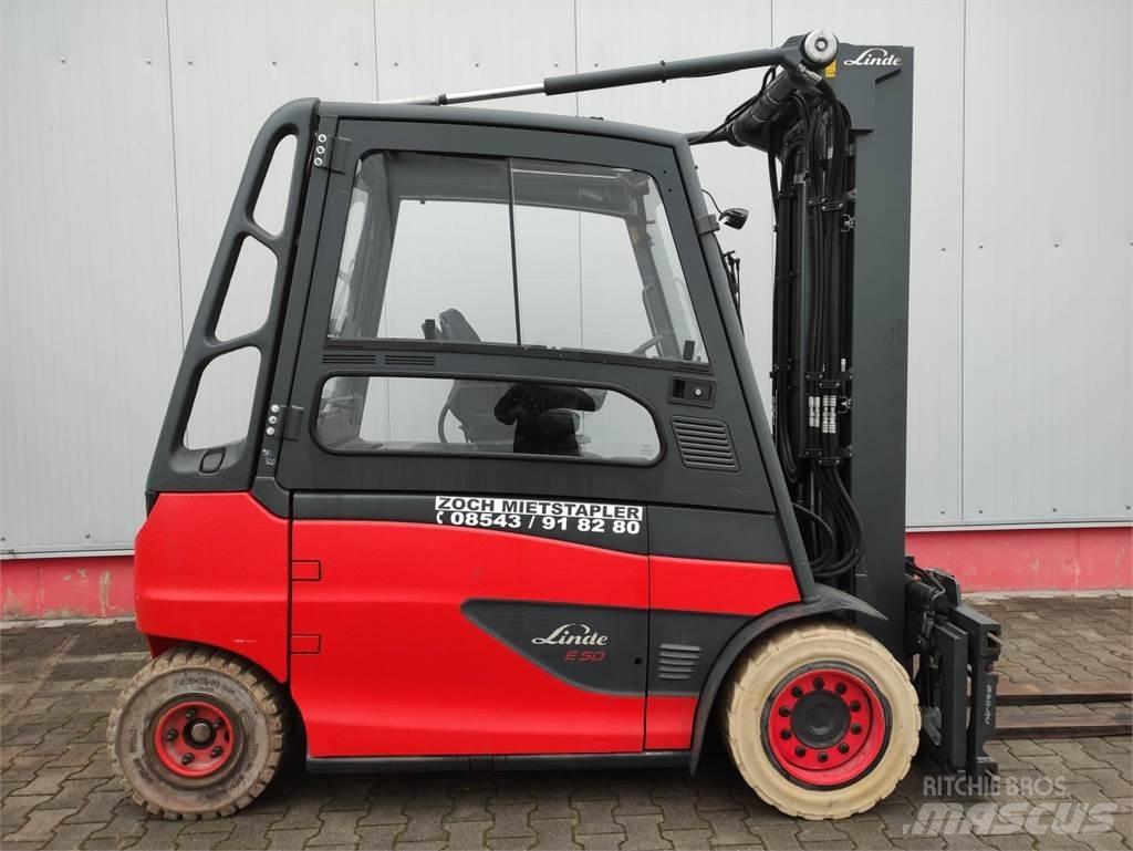 Linde E50HL-01-600 Elektriniai šakiniai krautuvai
