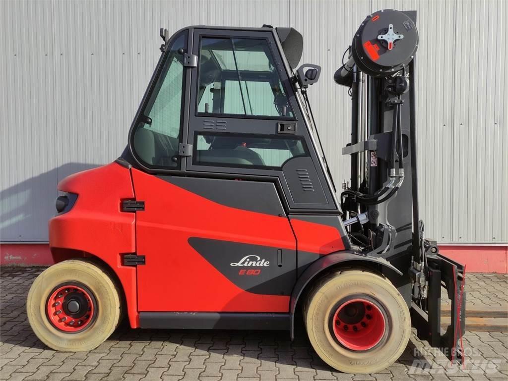 Linde E80-01-127 Elektriniai šakiniai krautuvai