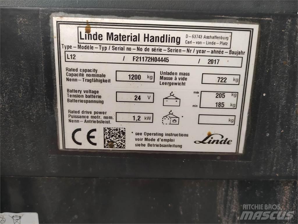 Linde L12 Rankiniai vėžimėliai
