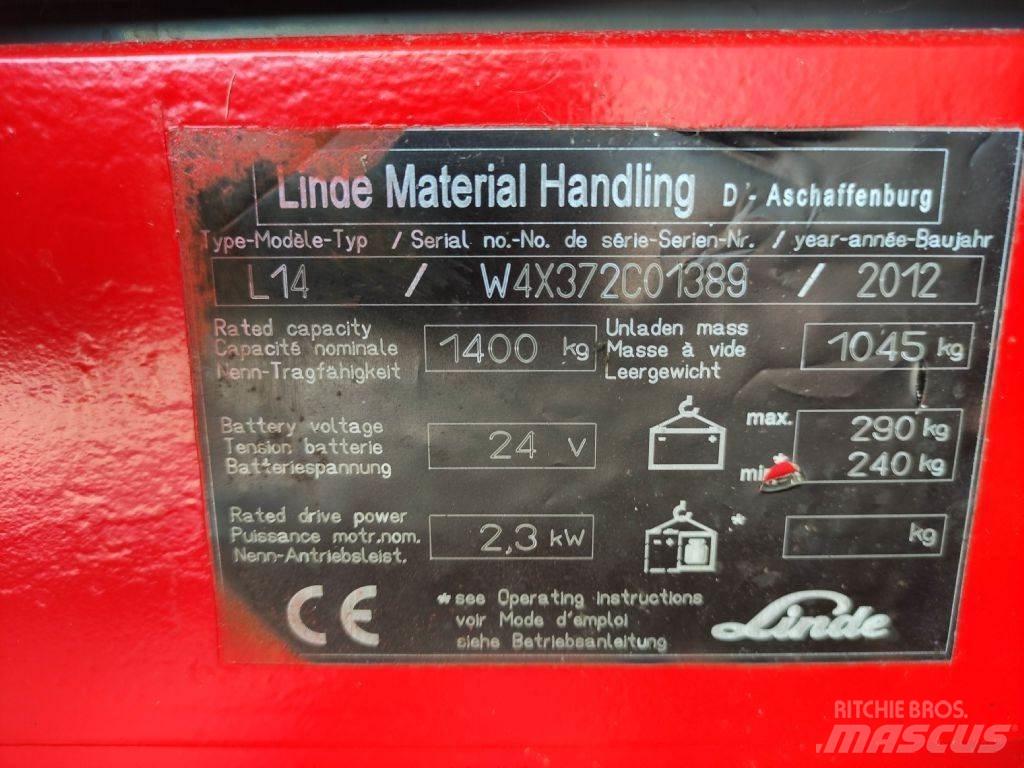 Linde L14-372 Rankiniai vėžimėliai