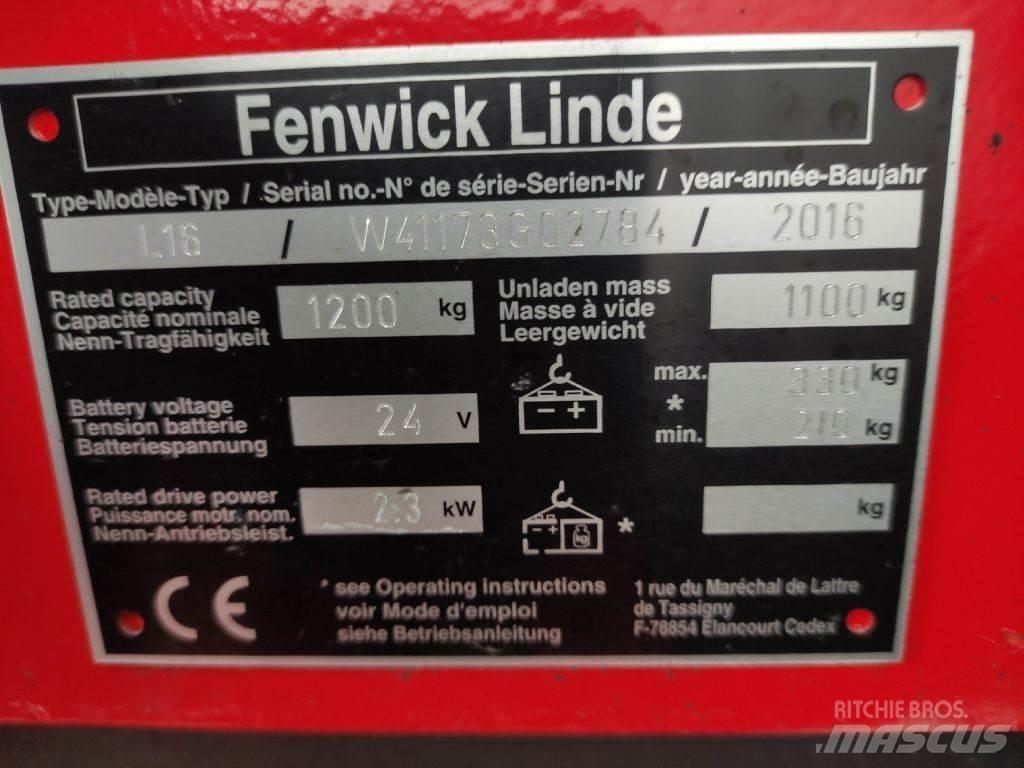 Linde L16-1173 Rankiniai vėžimėliai