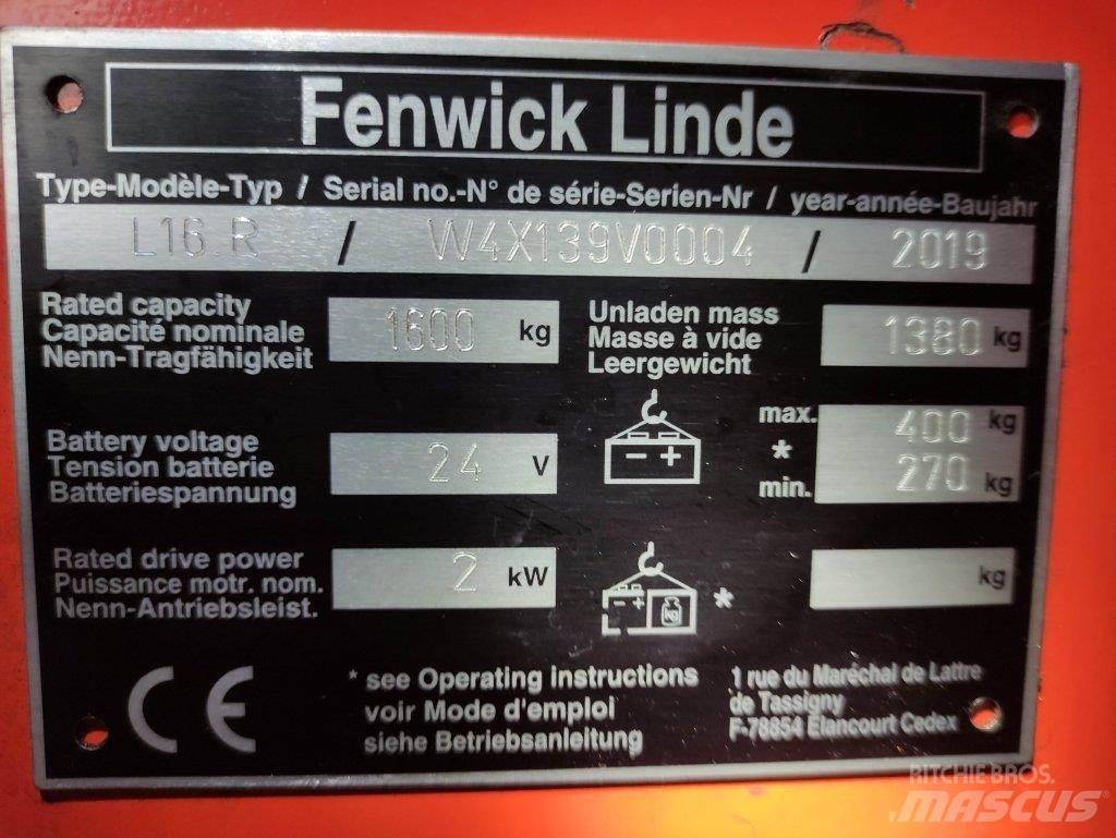Linde L16R Rankiniai vėžimėliai