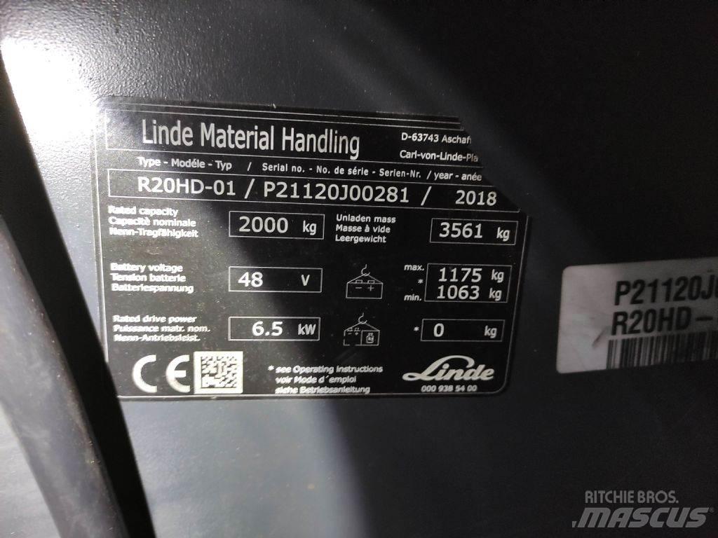 Linde R20HD-01-1120 Šakiniai krautuvai su prailgintu keltuvu