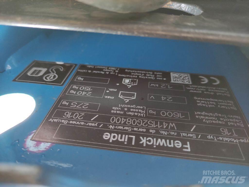 Linde T16 Mažų aukščių keltuvai