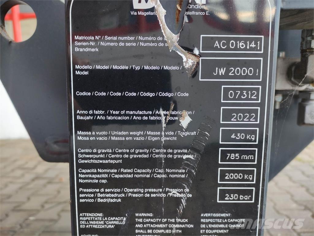 Magni JW2000 Krovimas/Kėlimas - Kita