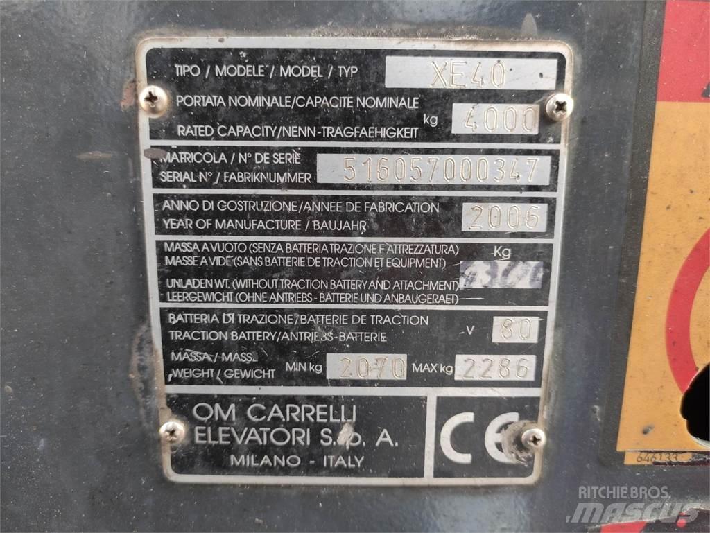 Om-Pimespo XE40 Elektriniai šakiniai krautuvai