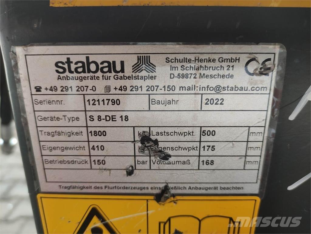 Stabau S8-DE18 Krovimas/Kėlimas - Kita