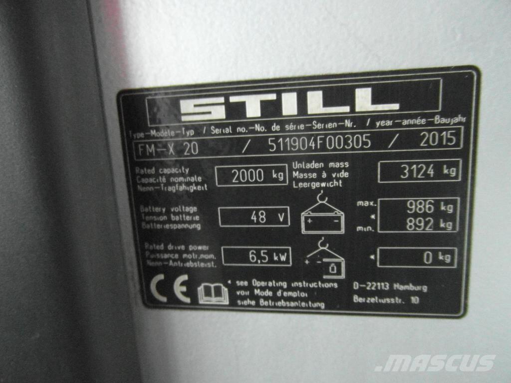 Still FM-X-20 Šakiniai krautuvai su prailgintu keltuvu