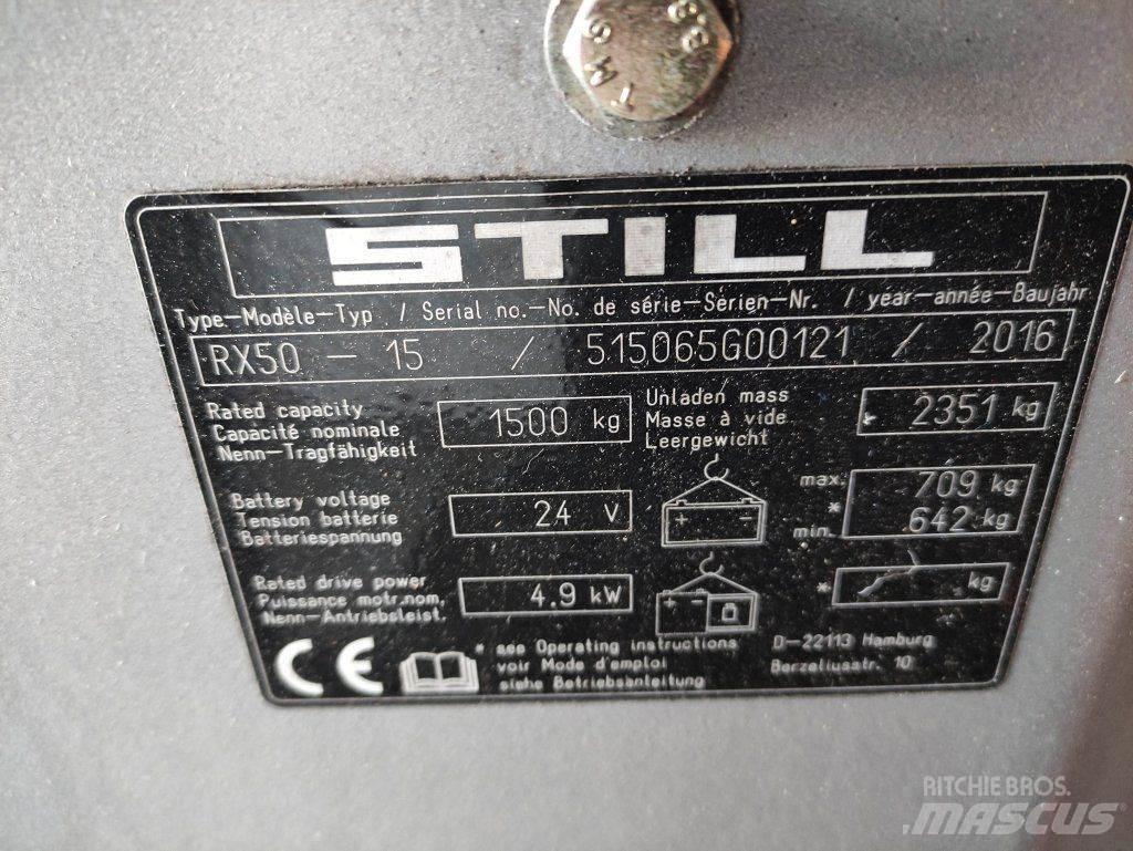 Still RX50-15 Elektriniai šakiniai krautuvai
