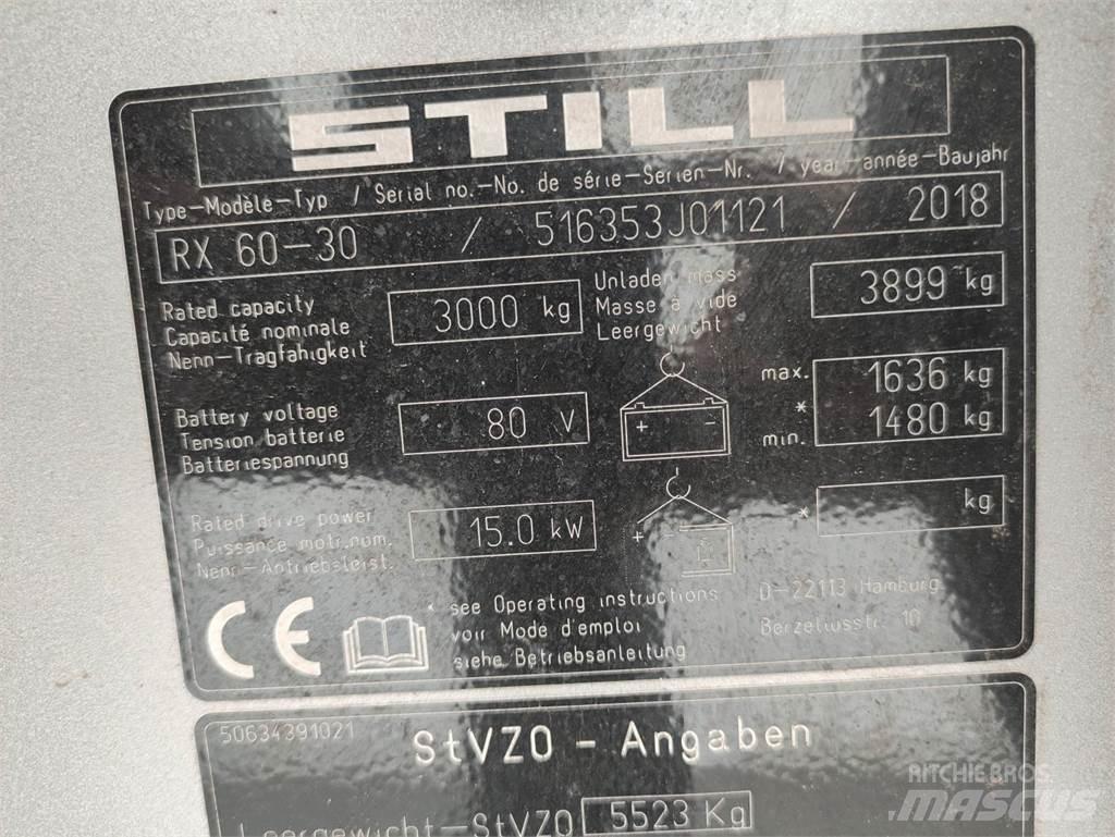 Still RX60-30 Elektriniai šakiniai krautuvai