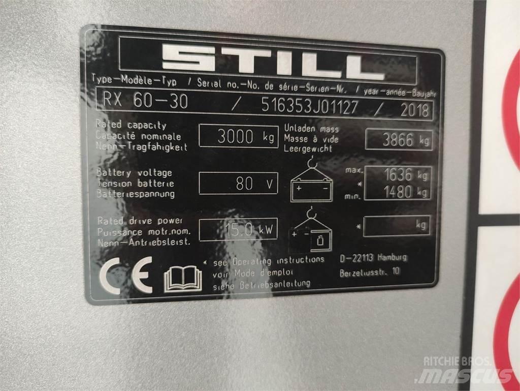Still RX60-30 Elektriniai šakiniai krautuvai