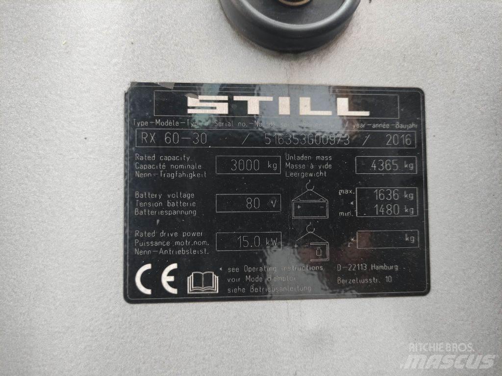 Still RX60-30 Elektriniai šakiniai krautuvai