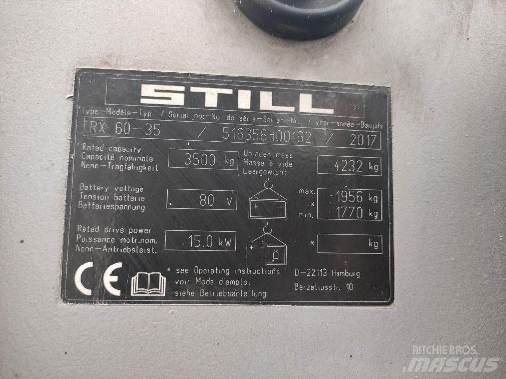 Still RX60-35 Elektriniai šakiniai krautuvai